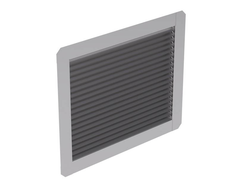 Декоративная жалюзийная встраиваемая решетка LGE (100-1500 мм) KOMFOVENT