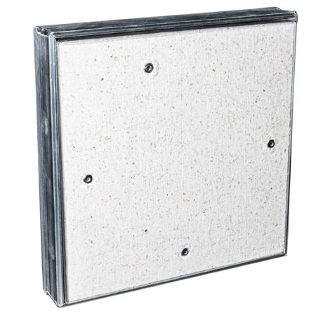 Люк ревизионный D Ceramo 400х400 скрытый монтаж съемный алюминий EVECS