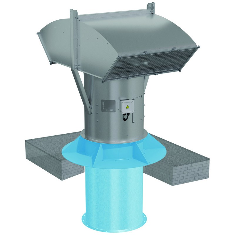 Вентилятор крышный осевой подпора ВОП-30-7,1-22/3000