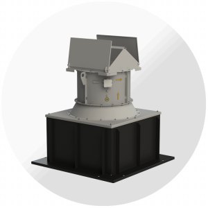 Крышный вентилятор ВКО-К-13-284 №8 с обратным клапаном, Ø800 мм