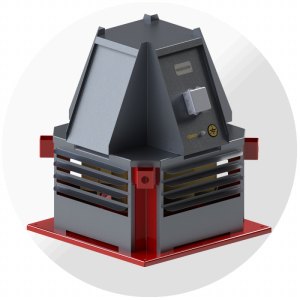 Крышный вентилятор дымоудаления ВКРС-ДУ №9, Ø900 мм