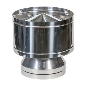 Дефлектор сэндвич 100/180 мм нержавейка/нержавейка 0,5 мм Ванвент