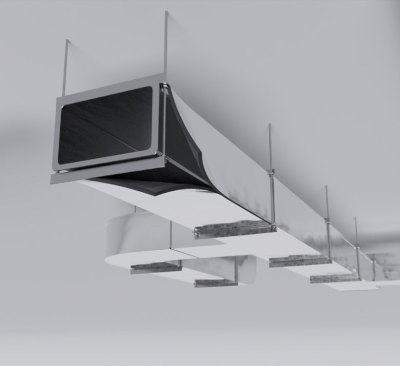 Рулон теплоизоляционный РУ-ФЛЕКС ВЕНТ-СК 13×1000 мм, 14 м