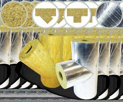 Тройники теплоизоляционные PIPEWOOL 120 из минеральной ваты, Ø18–1020 мм