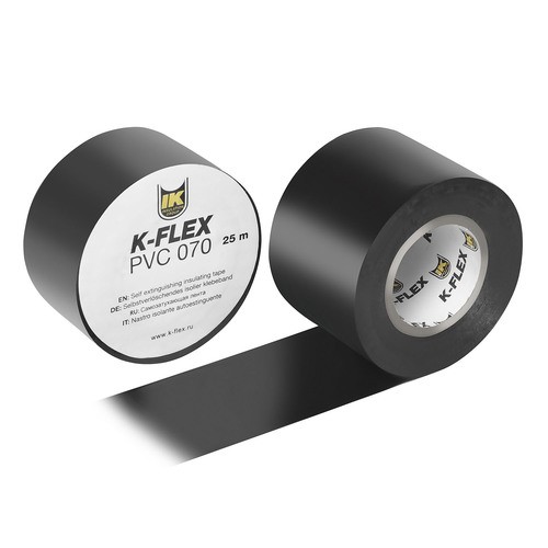 Лента ПВХ K-FLEX PVC AT 070 38 мм × 25 м, чёрная